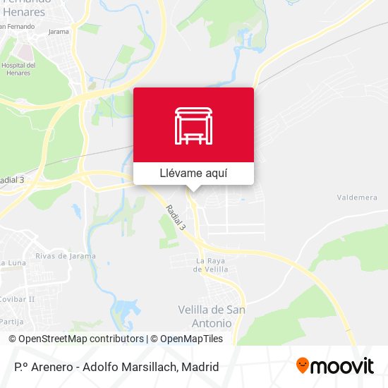 Mapa P.º Arenero - Adolfo Marsillach