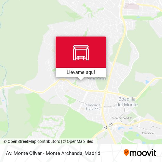 Mapa Av. Monte Olivar - Monte Archanda