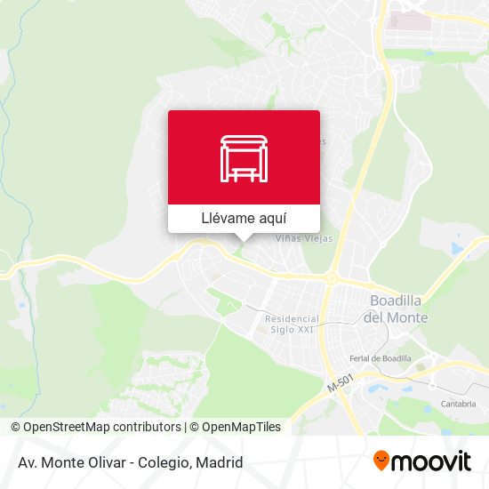 Mapa Av. Monte Olivar - Colegio