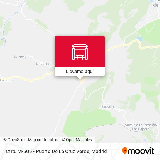 Mapa Ctra. M-505 - Puerto De La Cruz Verde