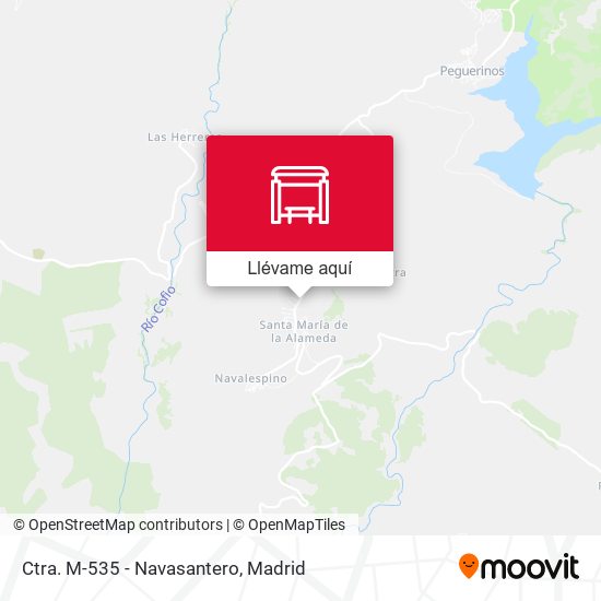 Mapa Ctra. M-535 - Navasantero