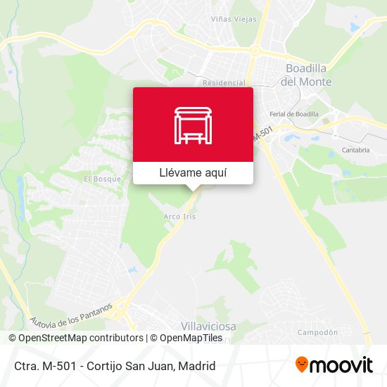 Mapa Ctra. M-501 - Cortijo San Juan