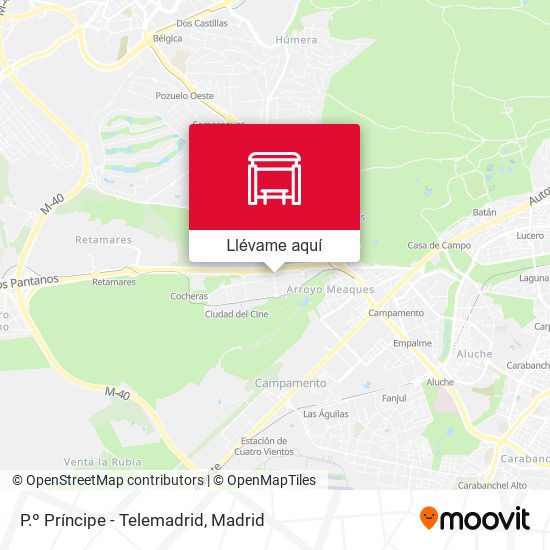 Mapa P.º Príncipe - Telemadrid
