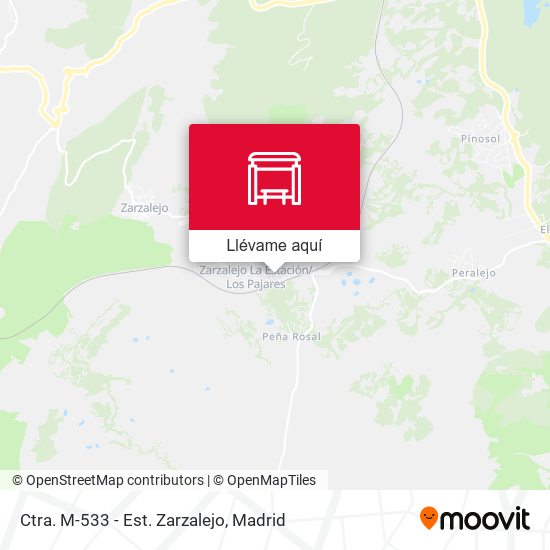 Mapa Ctra. M-533 - Est. Zarzalejo