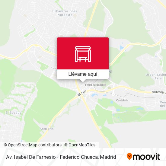 Mapa Av. Isabel De Farnesio - Federico Chueca