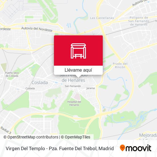 Mapa Virgen Del Templo - Pza. Fuente Del Trébol