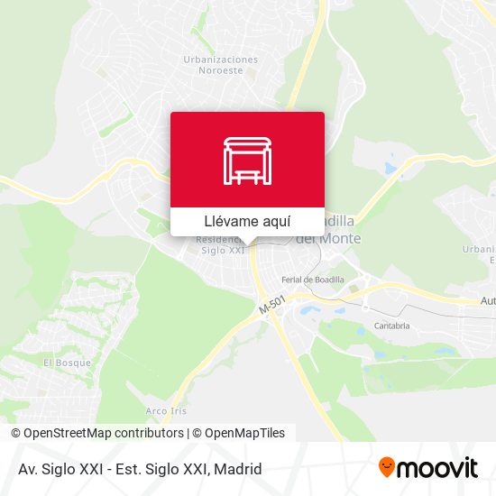 Mapa Av. Siglo XXI - Est. Siglo XXI