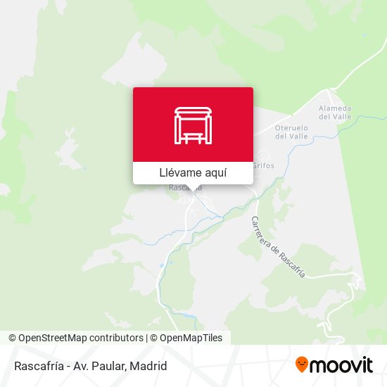 Mapa Rascafría - Av. Paular