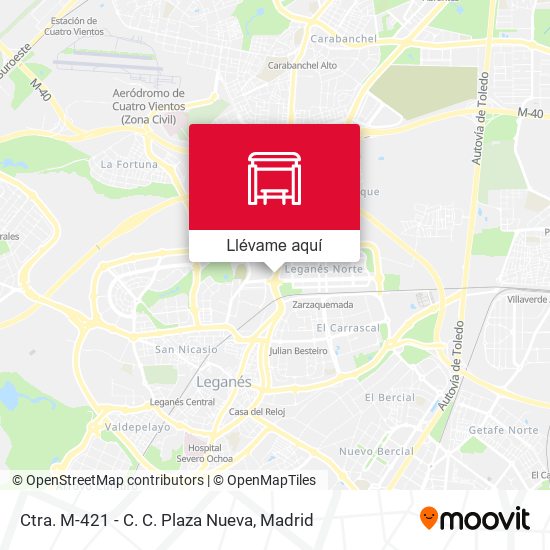 Mapa Ctra. M-421 - C. C. Plaza Nueva