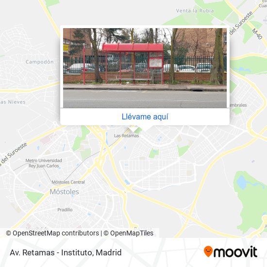 Mapa Av. Retamas - Instituto