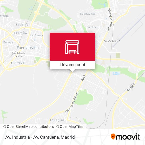 Mapa Av. Industria - Av. Cantueña