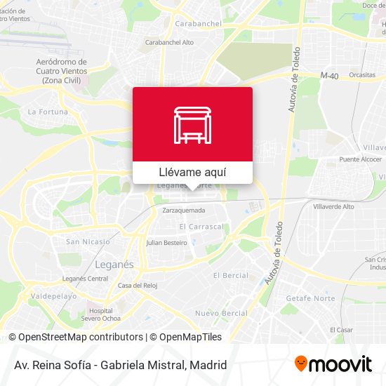 Mapa Av. Reina Sofía - Gabriela Mistral