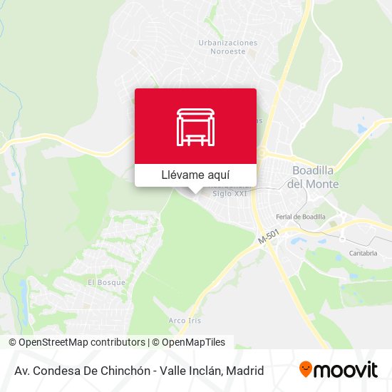 Mapa Av. Condesa De Chinchón - Valle Inclán
