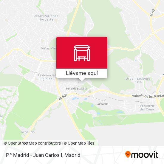 Mapa P.º Madrid - Juan Carlos I