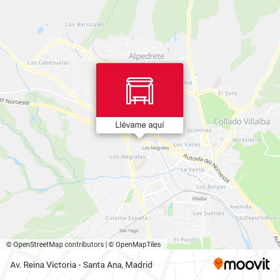 Mapa Av. Reina Victoria - Santa Ana