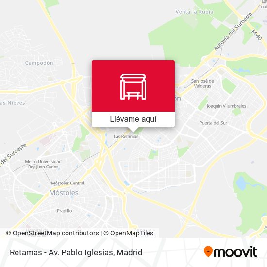 Mapa Retamas - Av. Pablo Iglesias