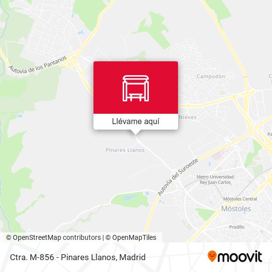Mapa Ctra. M-856 - Pinares Llanos
