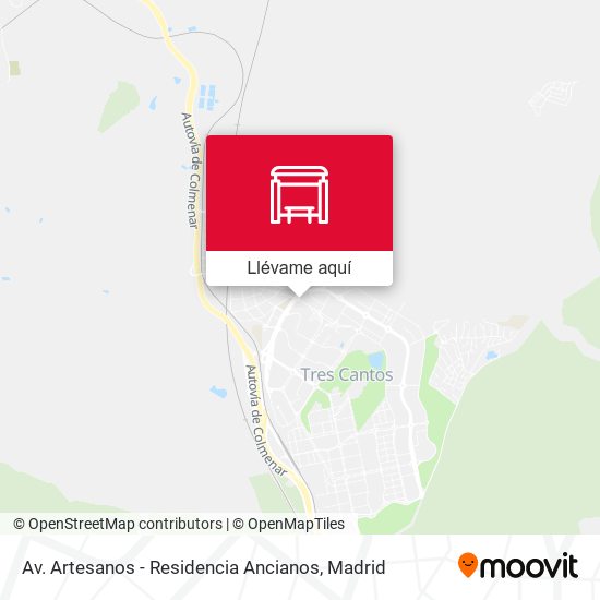 Mapa Av. Artesanos - Residencia Ancianos