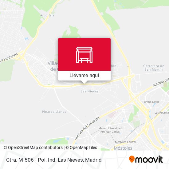 Mapa Ctra. M-506 - Pol. Ind. Las Nieves
