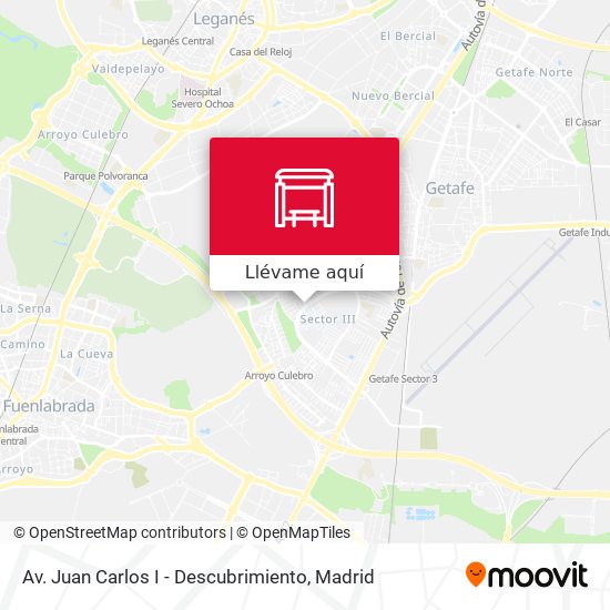 Mapa Av. Juan Carlos I - Descubrimiento