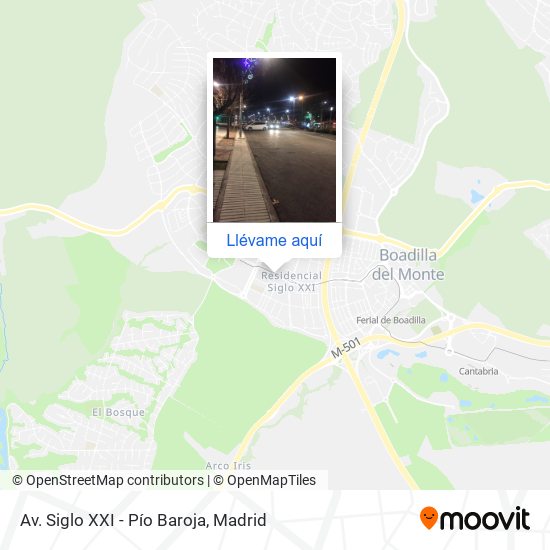 Mapa Av. Siglo XXI - Pío Baroja