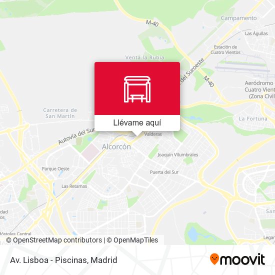 Mapa Av. Lisboa - Piscinas