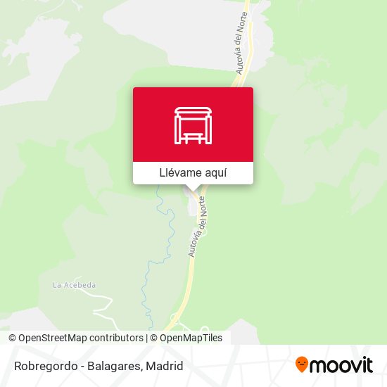 Mapa Robregordo - Balagares