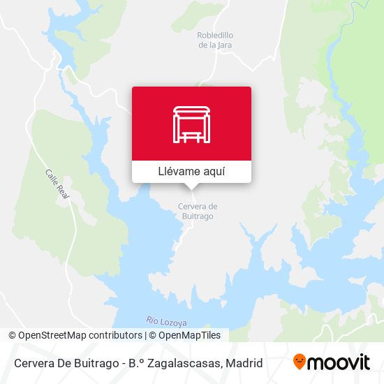 Mapa Cervera De Buitrago - B.º Zagalascasas