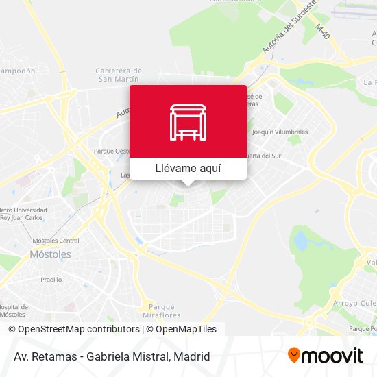 Mapa Av. Retamas - Gabriela Mistral