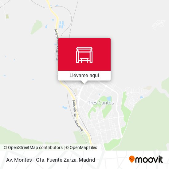 Mapa Av. Montes - Gta. Fuente Zarza