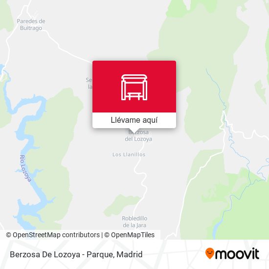 Mapa Berzosa De Lozoya - Parque