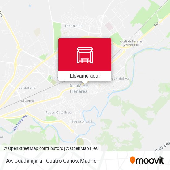 Mapa Av. Guadalajara - Cuatro Caños