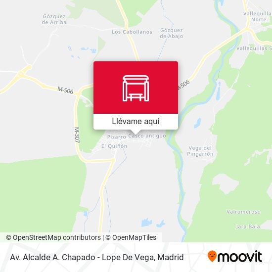 Mapa Av. Alcalde A. Chapado - Lope De Vega