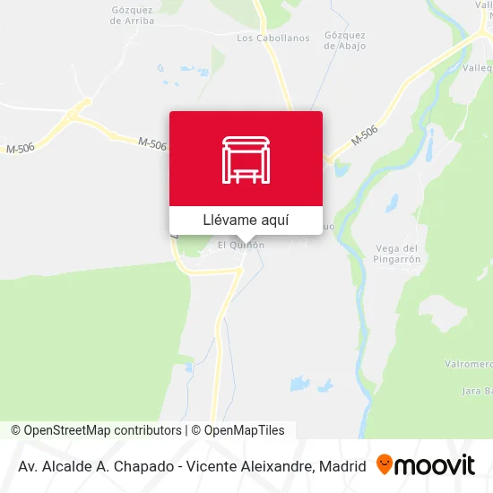 Mapa Av. Alcalde A. Chapado - Vicente Aleixandre