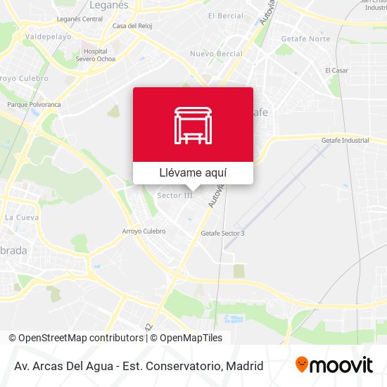Mapa Av. Arcas Del Agua - Est. Conservatorio