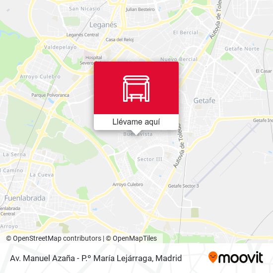 Mapa Av. Manuel Azaña - P.º María Lejárraga