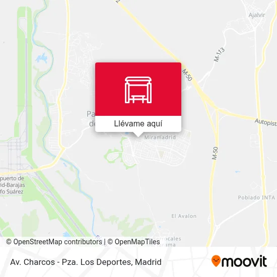 Mapa Av. Charcos - Pza. Los Deportes