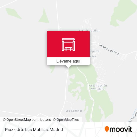 Mapa Pioz - Urb. Las Matillas