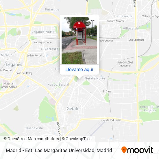 Mapa Madrid - Est. Las Margaritas Universidad