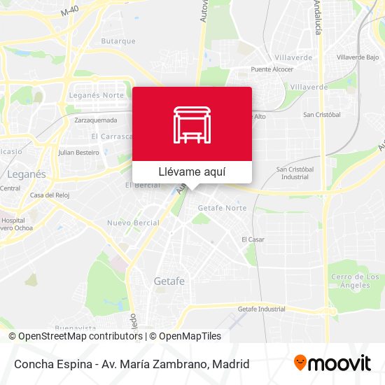 Mapa Concha Espina - Av. María Zambrano