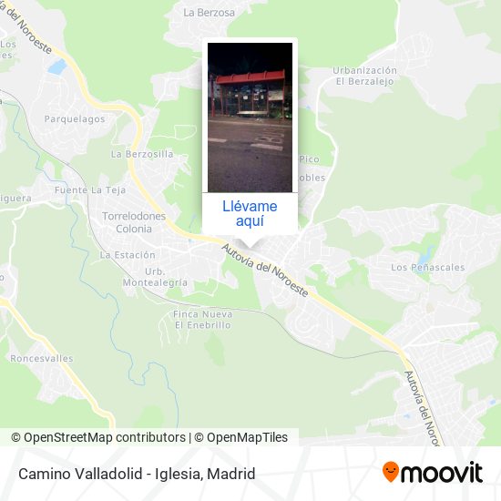 Mapa Camino Valladolid - Iglesia