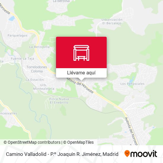 Mapa Camino Valladolid - P.º Joaquín R. Jiménez