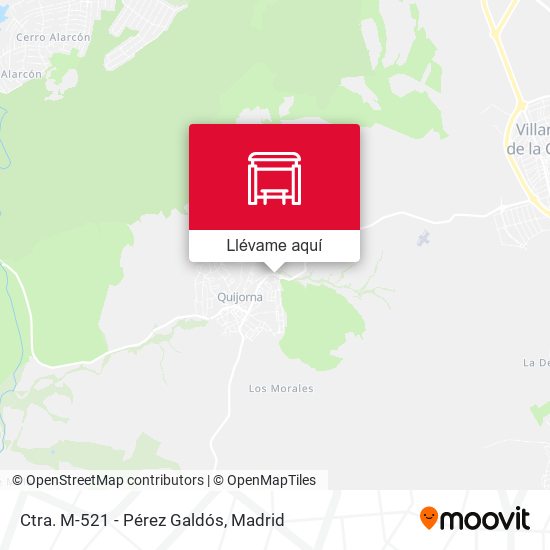 Mapa Ctra. M-521 - Pérez Galdós
