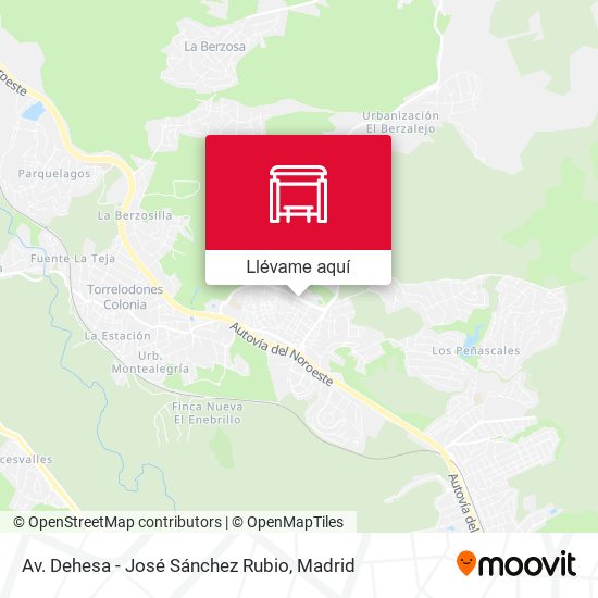 Mapa Av. Dehesa - José Sánchez Rubio