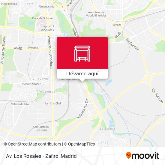 Mapa Av. Los Rosales - Zafiro