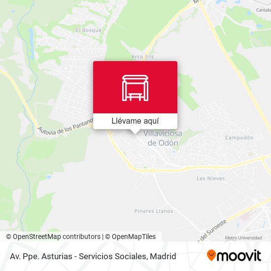 Mapa Av. Ppe. Asturias - Servicios Sociales