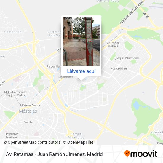 Mapa Av. Retamas - Juan Ramón Jiménez
