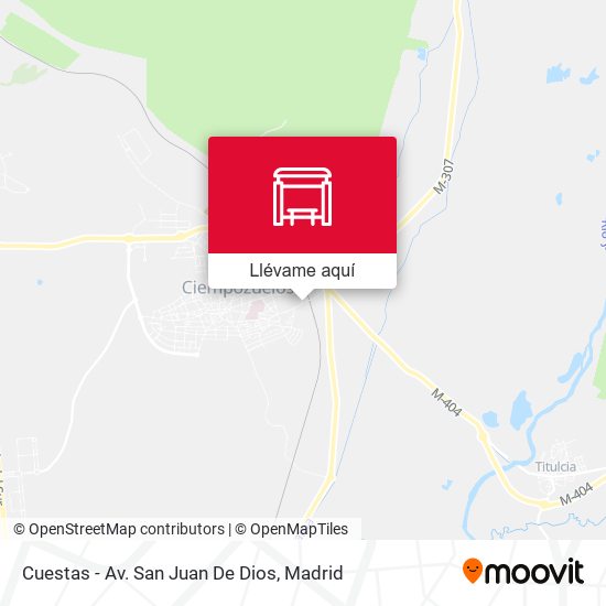 Mapa Cuestas - Av. San Juan De Dios