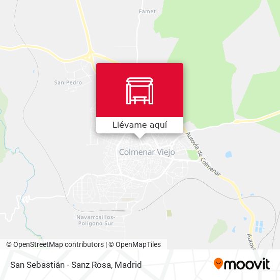 Mapa San Sebastián - Sanz Rosa