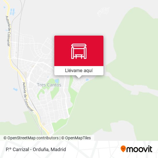 Mapa P.º Carrizal - Orduña